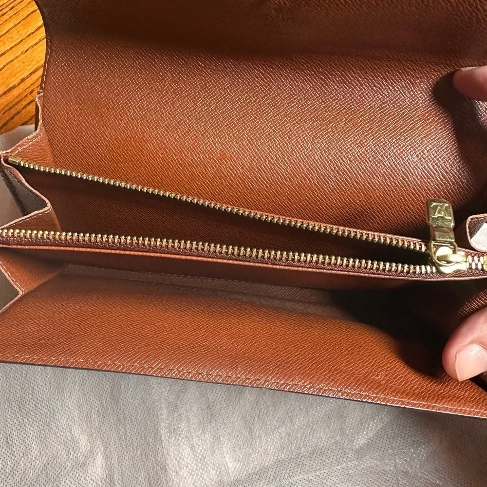 LOUIS VUITTON-TH0052 Full Wallet monogram Canvas